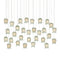 Currey and Company - 30 Light Pendant - Polpo - Green/Silver- Union Lighting Luminaires Decor