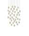 Currey and Company - 36 Light Pendant - Polpo - Green/Silver- Union Lighting Luminaires Decor