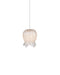 Currey and Company - One Light Pendant - Polpo - White/Silver- Union Lighting Luminaires Decor