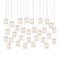Currey and Company - 30 Light Pendant - Polpo - White/Silver- Union Lighting Luminaires Decor