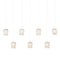 Currey and Company - Seven Light Pendant - Polpo - White/Silver- Union Lighting Luminaires Decor