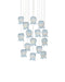 Currey and Company - 15 Light Pendant - Polpo - Blue/Silver- Union Lighting Luminaires Decor
