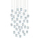 Currey and Company - 36 Light Pendant - Polpo - Blue/Silver- Union Lighting Luminaires Decor