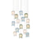 Currey and Company - 15 Light Pendant - Polpo - Blue/Green/White/Silver- Union Lighting Luminaires Decor