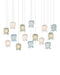 Currey and Company - 15 Light Pendant - Polpo - Blue/Green/White/Silver- Union Lighting Luminaires Decor