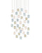 Currey and Company - 36 Light Pendant - Polpo - Blue/Green/White/Silver- Union Lighting Luminaires Decor