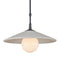 Currey and Company - One Light Pendant - Bothy - Natural/Black/Frosted White- Union Lighting Luminaires Decor