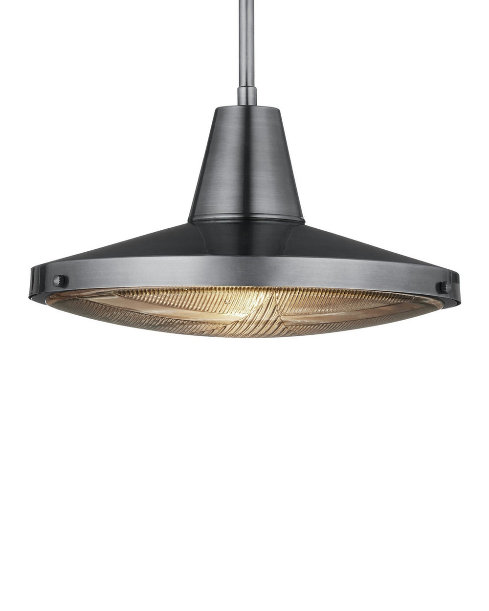 Currey and Company - One Light Pendant - Mariner - Antique Silver/Clear- Union Lighting Luminaires Decor
