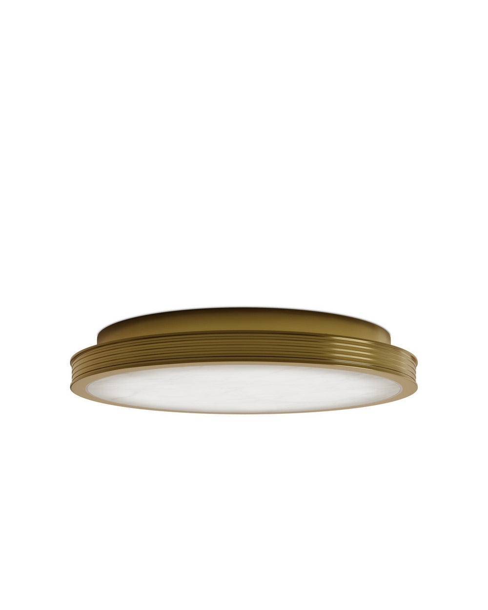 Currey and Company - LED Flush Mount - Aydan - Natural/Polished Antique Brass- Union Lighting Luminaires Decor