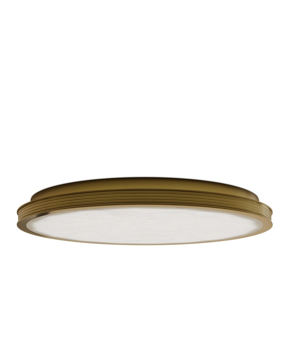 Currey and Company - LED Flush Mount - Aydan - Natural/Polished Antique Brass- Union Lighting Luminaires Decor
