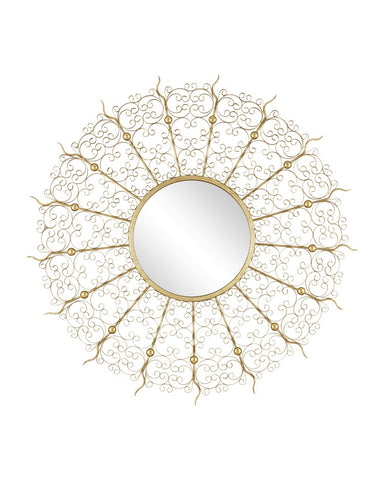Currey and Company - Mirror - Levain - Gold Leaf- Union Lighting Luminaires Decor