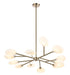 Matteo Canada - LED Pendant - PEONY - Champagne Gold- Union Lighting Luminaires Decor