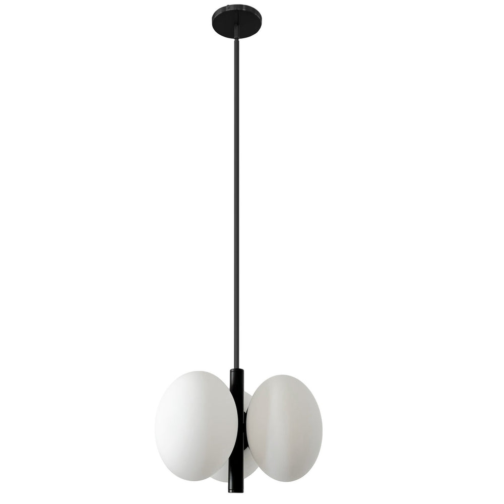 Dainolite Canada - Three Light Pendant - Burlat - White- Union Lighting Luminaires Decor