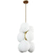 Dainolite Canada - Nine Light Pendant - Burlat - White- Union Lighting Luminaires Decor