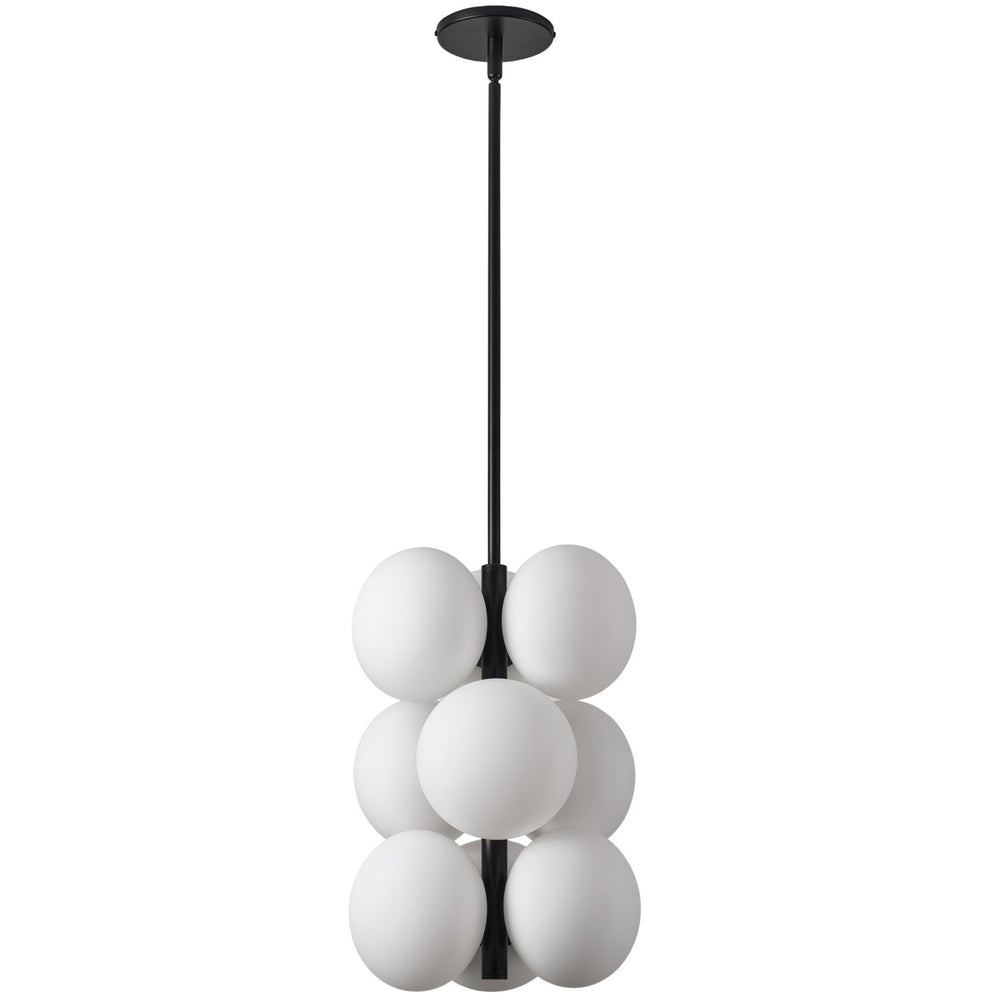 Dainolite Canada - Nine Light Pendant - Burlat - White- Union Lighting Luminaires Decor