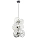 Dainolite Canada - Nine Light Pendant - Burlat - Clear- Union Lighting Luminaires Decor