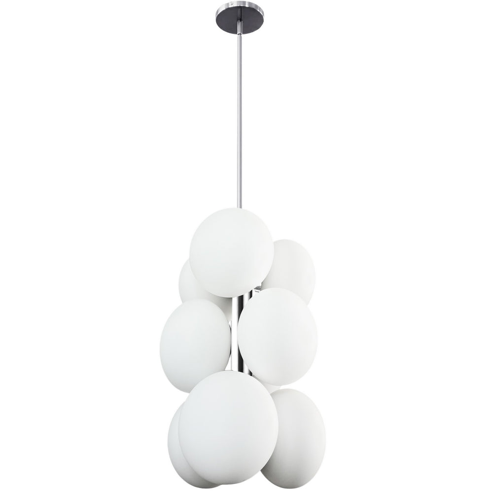 Dainolite Canada - Nine Light Pendant - Burlat - White- Union Lighting Luminaires Decor