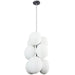 Dainolite Canada - Nine Light Pendant - Burlat - White- Union Lighting Luminaires Decor