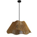 Dainolite Canada - Three Light Chandelier - Cagney - Natural- Union Lighting Luminaires Decor