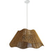 Dainolite Canada - Three Light Chandelier - Cagney - Natural- Union Lighting Luminaires Decor