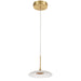 Dainolite Canada - LED Pendant - Oriana - Clear Textured- Union Lighting Luminaires Decor