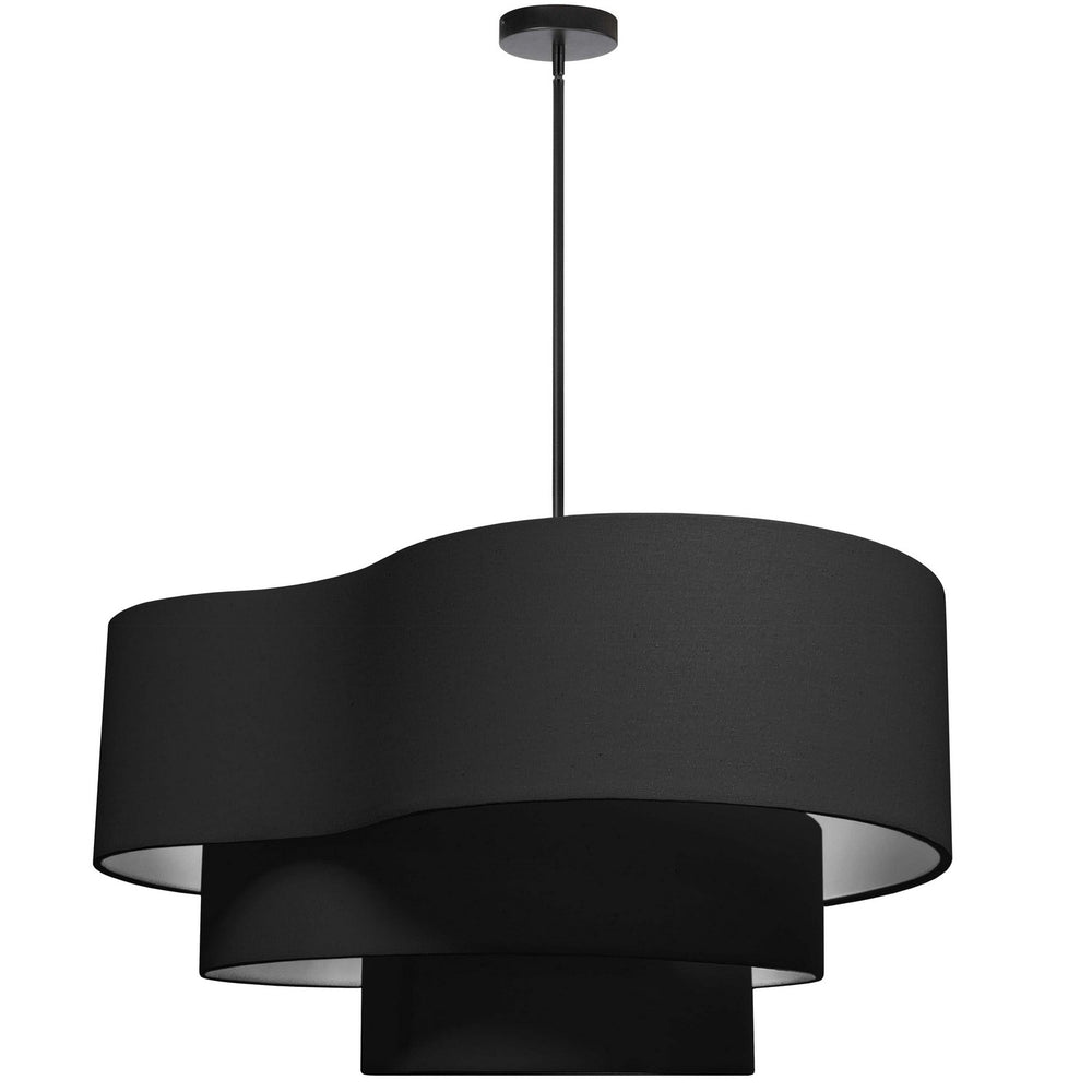 Dainolite Canada - Four Light Pendant - Rory - Black- Union Lighting Luminaires Decor