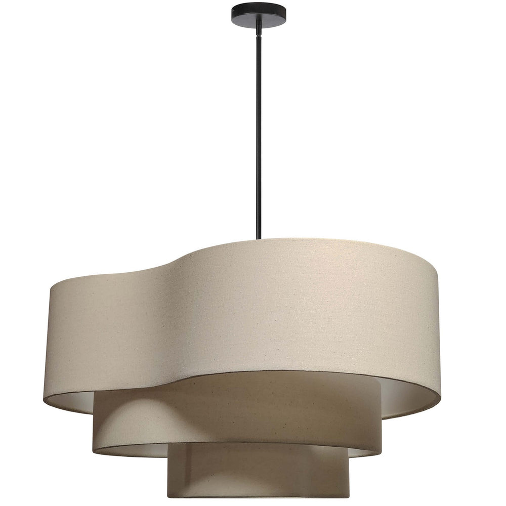 Dainolite Canada - Four Light Pendant - Rory - Natural- Union Lighting Luminaires Decor