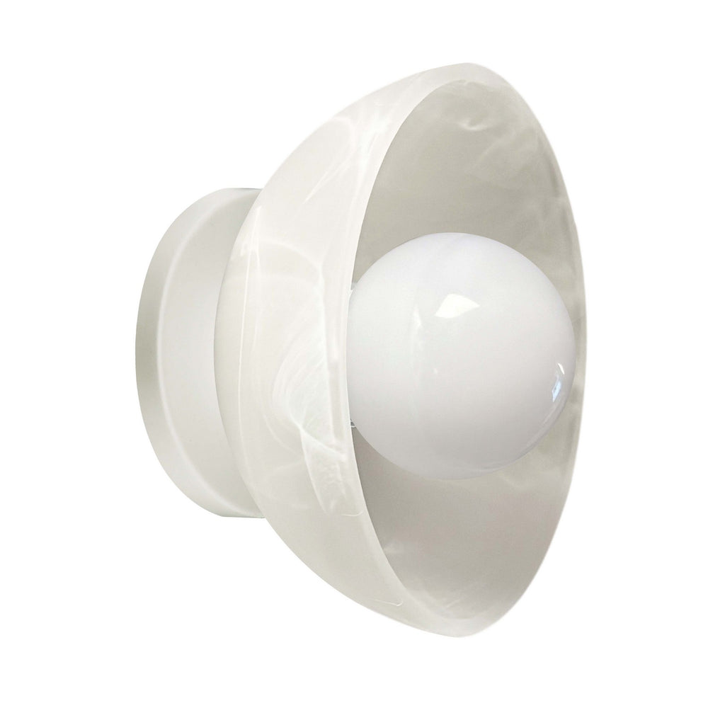Dainolite Canada - One Light Wall Sconce - Wilkins - Faux Alabaster- Union Lighting Luminaires Decor