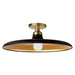 Dainolite Canada - One Light Semi-Flush Mount - Quentin - Matte Black/Gold- Union Lighting Luminaires Decor
