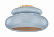 Mitzi Canada - One Light Semi Flush Mount - Pia - Aged Brass- Union Lighting Luminaires Decor
