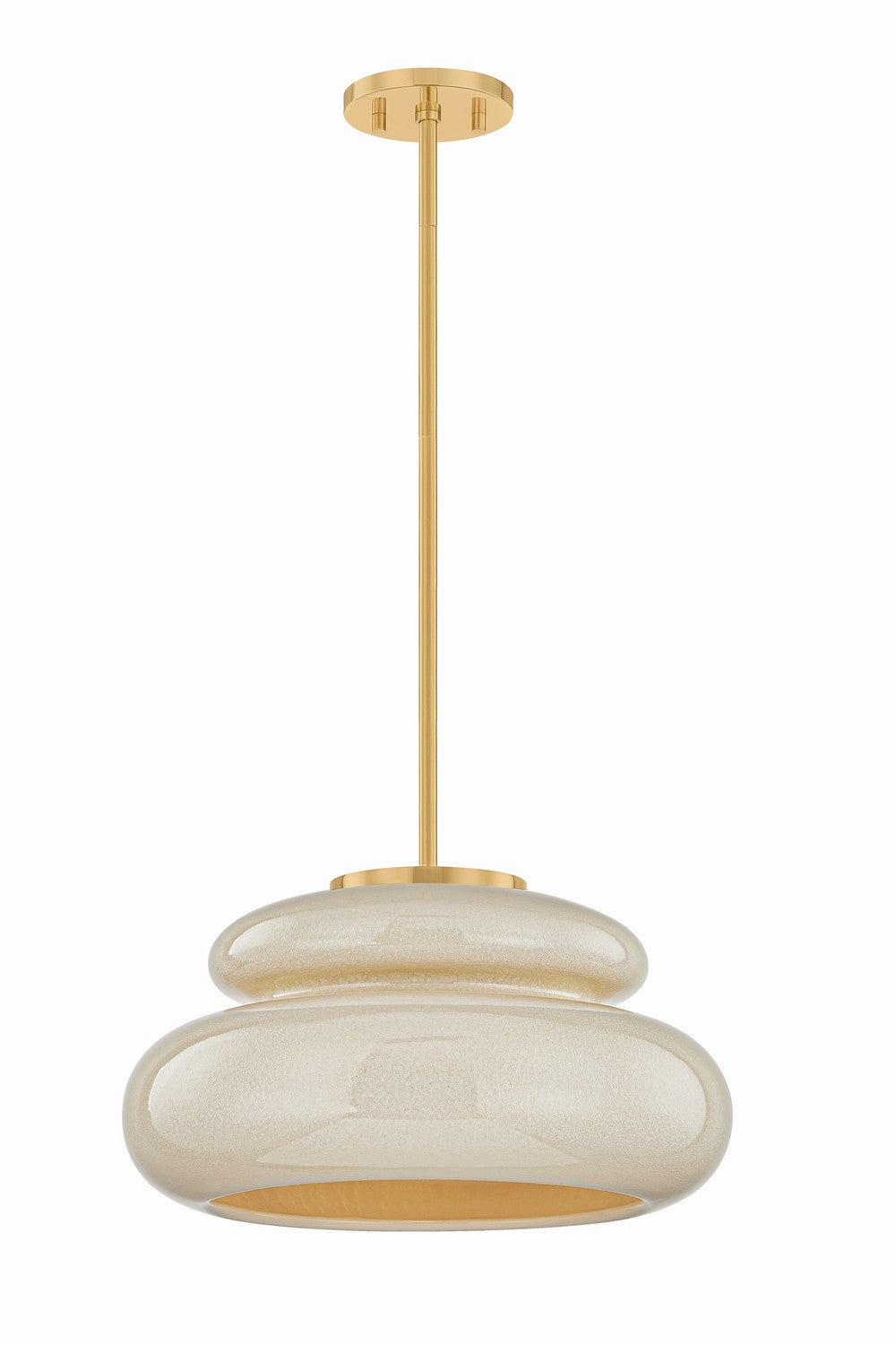 Mitzi Canada - One Light Pendant - Pia - Aged Brass- Union Lighting Luminaires Decor