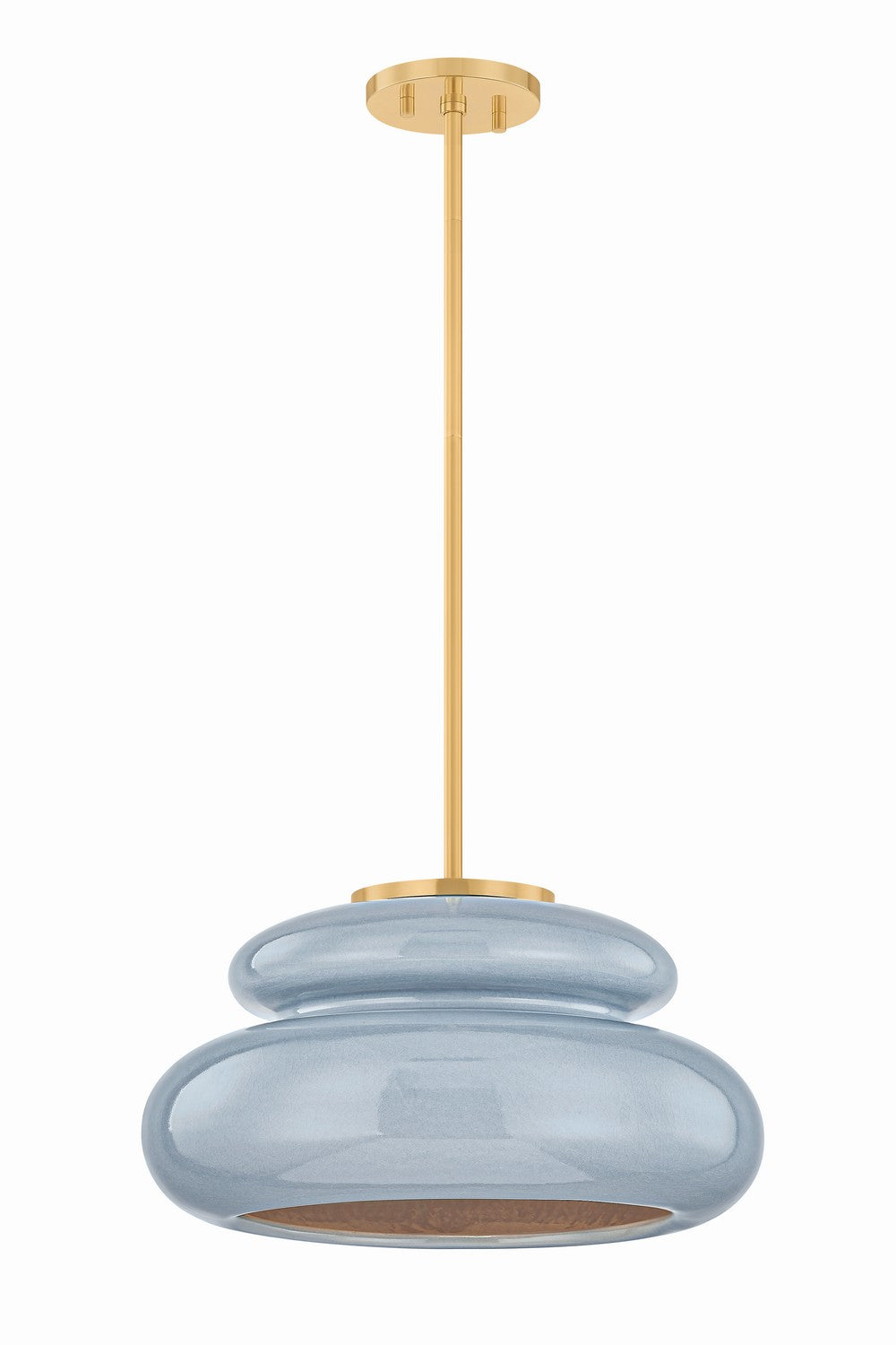 Mitzi Canada - One Light Pendant - Pia - Aged Brass- Union Lighting Luminaires Decor