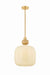 Mitzi Canada - One Light Pendant - Elise - Aged Brass- Union Lighting Luminaires Decor