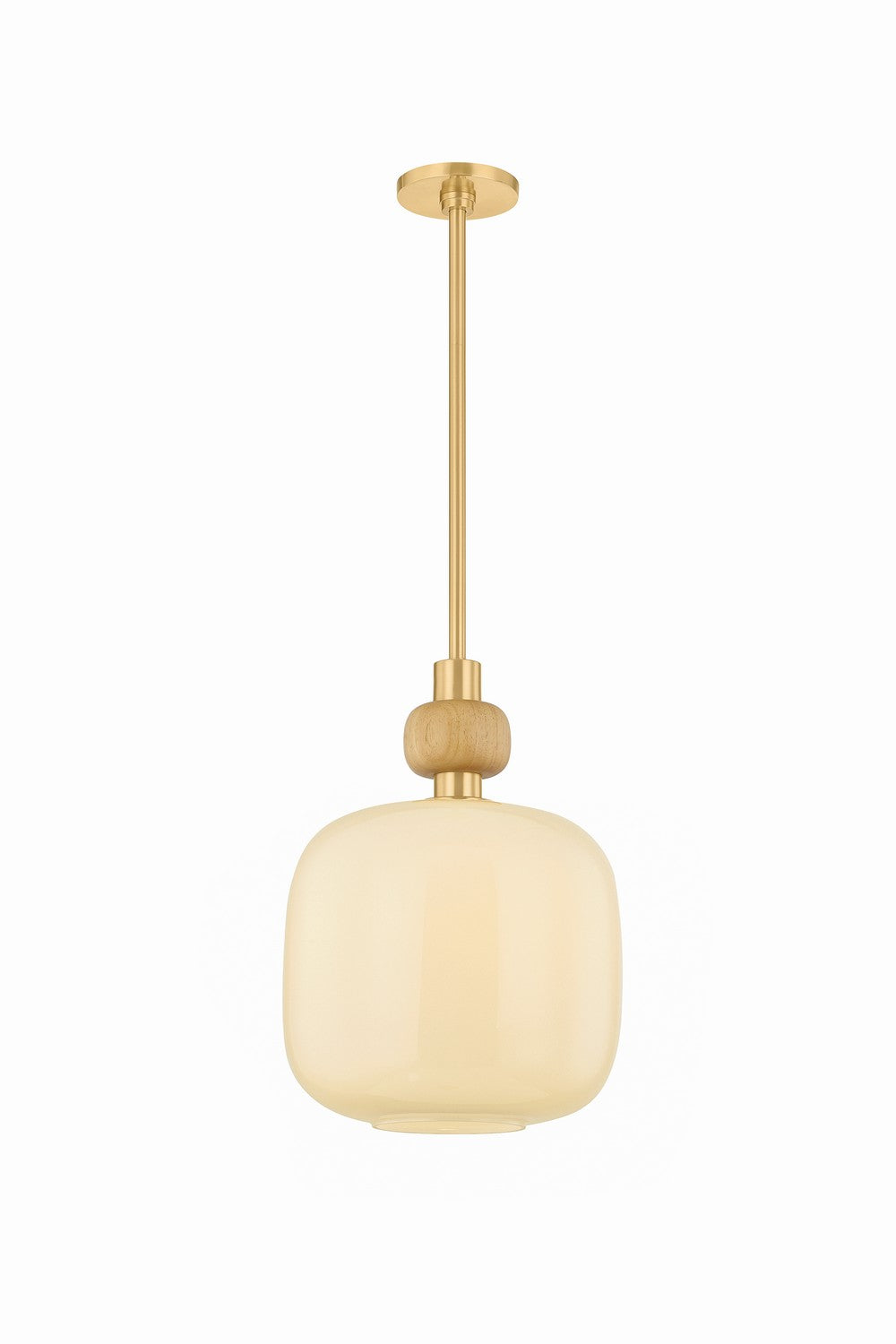 Mitzi Canada - One Light Pendant - Elise - Aged Brass- Union Lighting Luminaires Decor