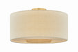 Mitzi Canada - Three Light Flush Mount - Miller - Aged Brass- Union Lighting Luminaires Decor