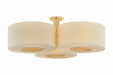 Mitzi Canada - Nine Light Flush Mount - Miller - Aged Brass- Union Lighting Luminaires Decor