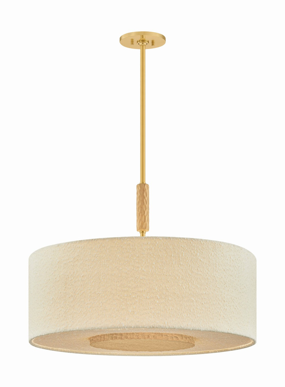 Mitzi Canada - Four Light Pendant - Miller - Aged Brass- Union Lighting Luminaires Decor