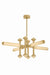Corbett Lighting Canada - LED Chandelier - Hydra - Vintage Brass- Union Lighting Luminaires Decor