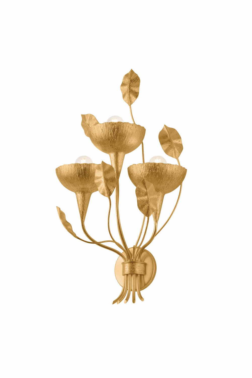 Corbett Lighting Canada - Three Light Wall Sconce - Innsbruck - Vintage Gold Leaf- Union Lighting Luminaires Decor
