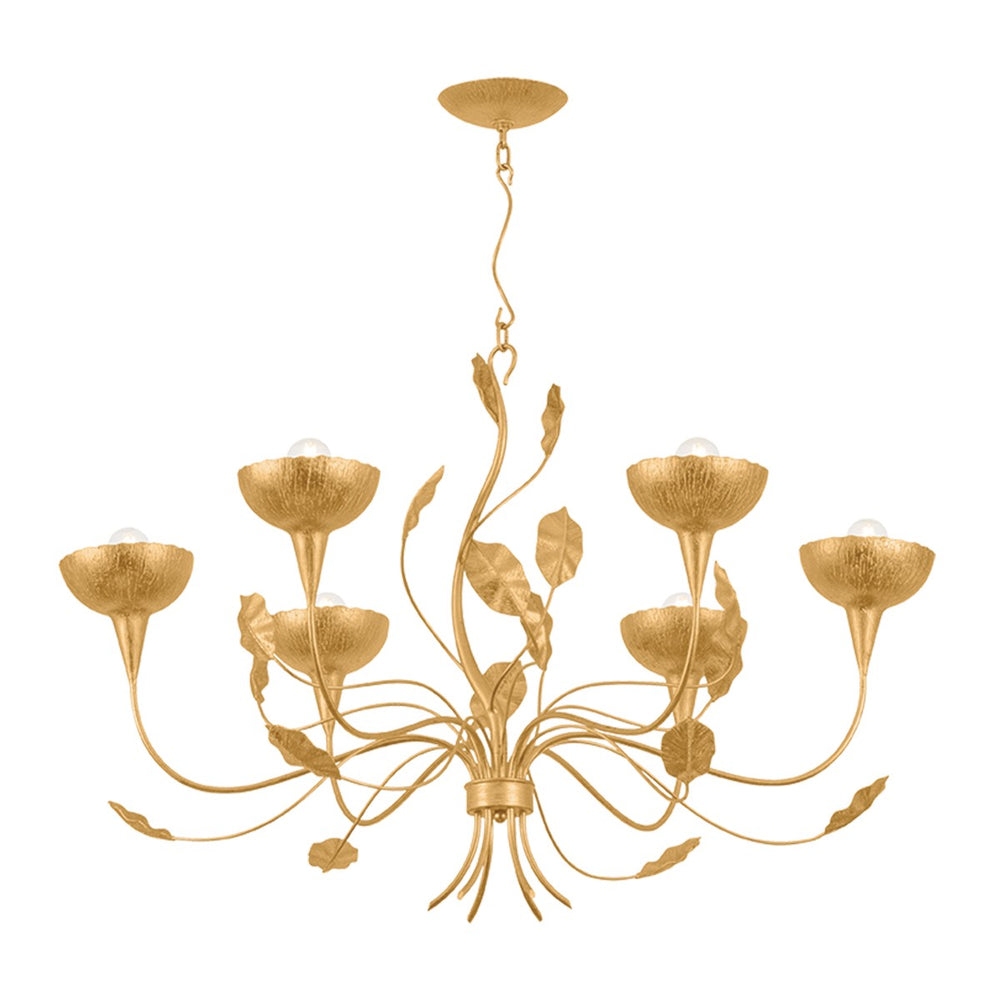 Corbett Lighting Canada - Six Light Chandelier - Innsbruck - Vintage Gold Leaf- Union Lighting Luminaires Decor