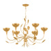 Corbett Lighting Canada - Six Light Chandelier - Innsbruck - Vintage Gold Leaf- Union Lighting Luminaires Decor
