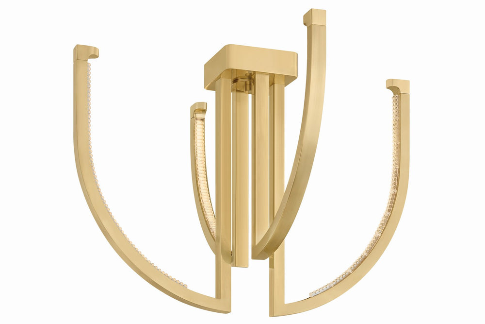 Corbett Lighting Canada - LED Chandelier - Frankfurt - Vintage Brass- Union Lighting Luminaires Decor