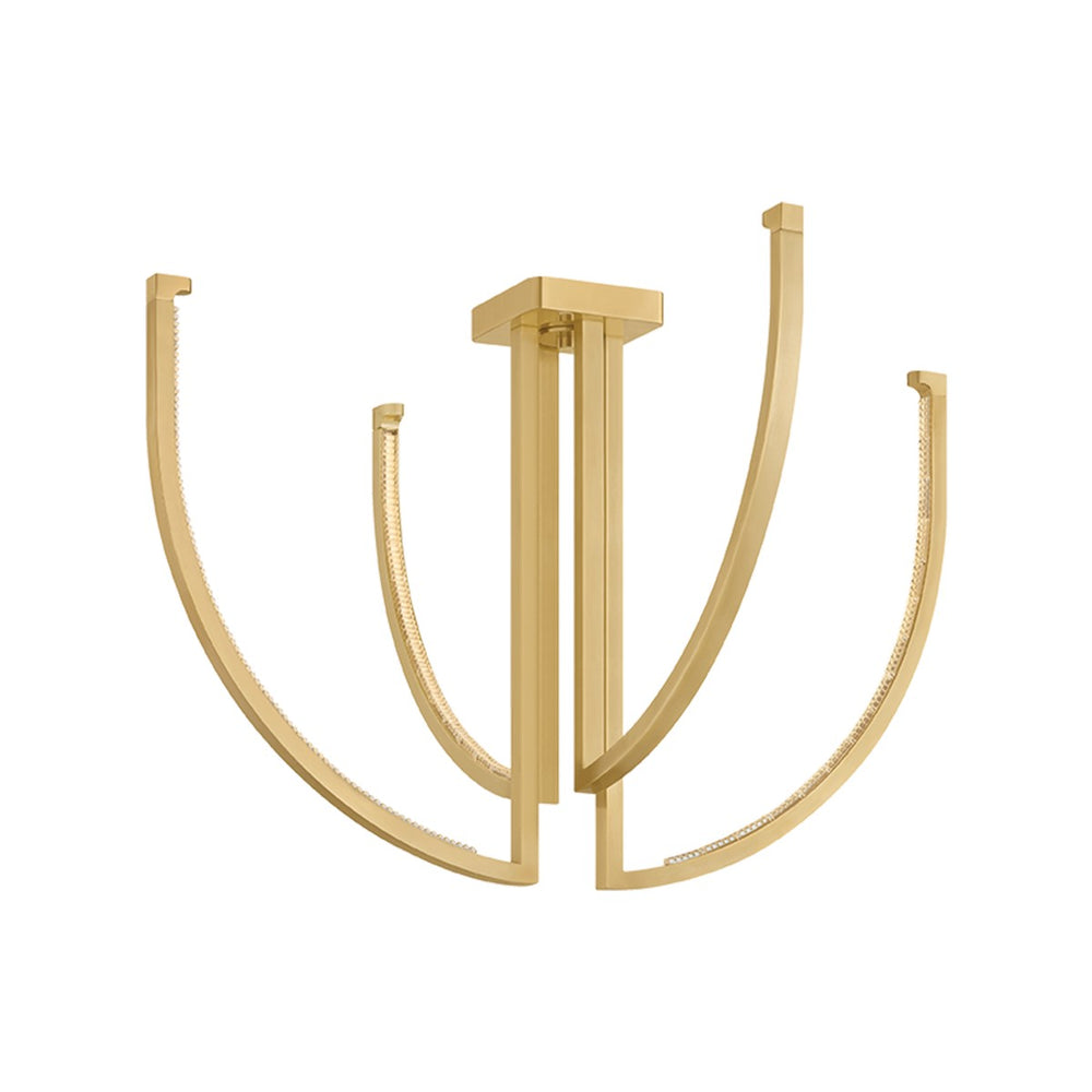 Corbett Lighting Canada - LED Chandelier - Frankfurt - Vintage Brass- Union Lighting Luminaires Decor