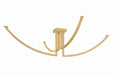 Corbett Lighting Canada - LED Semi Flush Mount - Frankfurt - Vintage Brass- Union Lighting Luminaires Decor