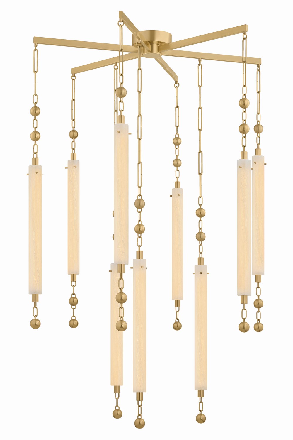 Corbett Lighting Canada - LED Chandelier - Parigi - Vintage Brass- Union Lighting Luminaires Decor