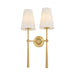 Corbett Lighting Canada - Two Light Wall Sconce - Cadiz - Vintage Brass- Union Lighting Luminaires Decor