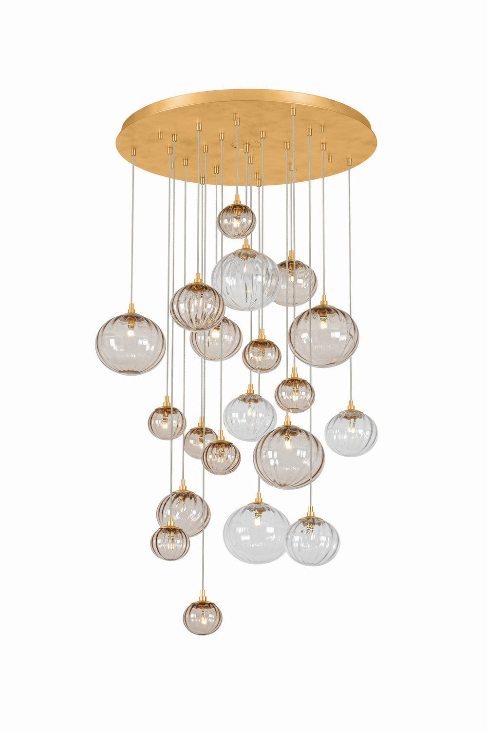 Corbett Lighting Canada - LED Chandelier - Istanbul - Vintage Gold Leaf- Union Lighting Luminaires Decor