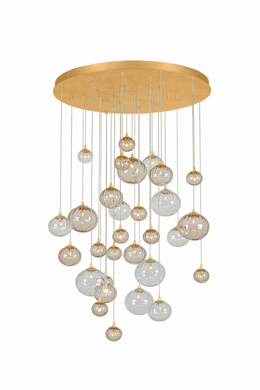 Corbett Lighting Canada - LED Chandelier - Istanbul - Vintage Gold Leaf- Union Lighting Luminaires Decor