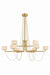 Corbett Lighting Canada - LED Chandelier - Bunda - Vintage Brass- Union Lighting Luminaires Decor