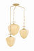 Corbett Lighting Canada - Three Light Chandelier - Hoshi - Vintage Brass- Union Lighting Luminaires Decor